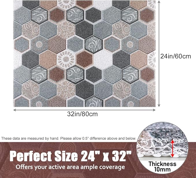 Shower Mat Bathtub Mat Non-Slip, 24x32 Inch, Soft Comfort Bath Mat - Image 8