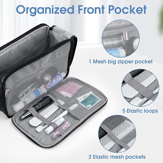 Wedama Toiletry Bag for Men, Handheld Travel Bag, Waterproof Toiletries - Image 3