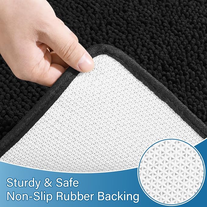 AROGAN Bathroom Rug Sets 2 Piece, Machine Washable Bath Rug Set, Absorbent and - Image 6