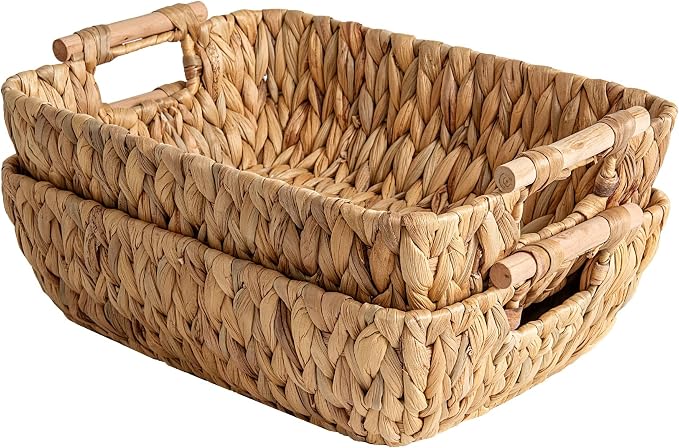 StorageWorks Hand-Woven Large Storage Baskets by StorageWorks