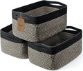 3-Pack Storage Baskets for Organizing | Woven Shelf Toy Basket | Rope Baskets by MaxuniTechLife