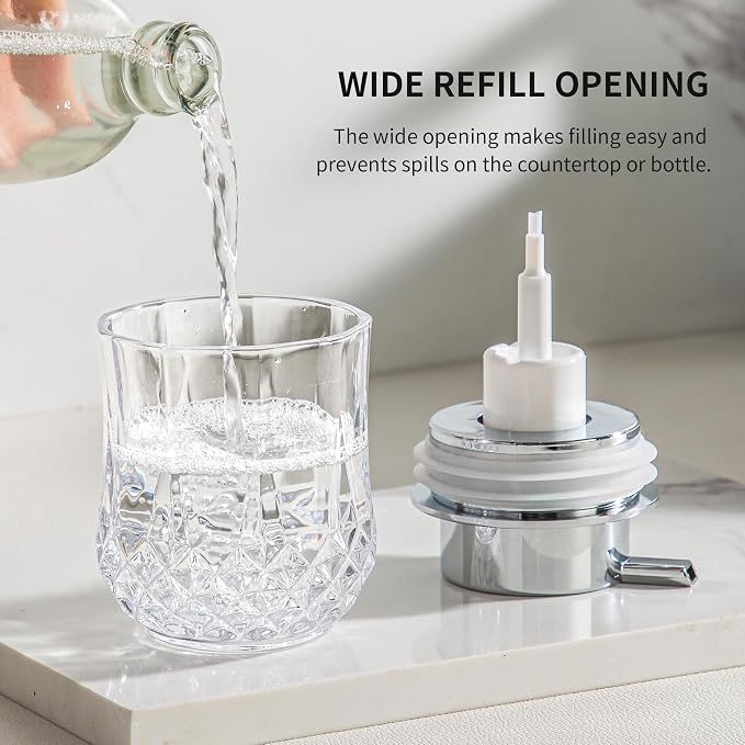 Enra Foaming Soap Dispenser Set- 2 Pack Bathroom Hand Foam Soap Dispensers - Image 3
