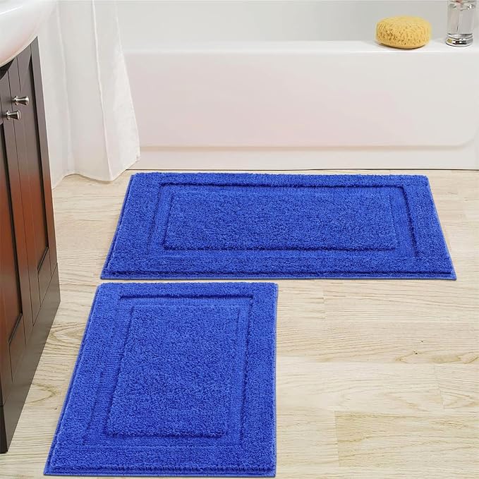 SHACOS Super Soft Bathroom Rugs Set of 2 Pieces 20x32 inch Microfiber Bath Mat by SHACOS