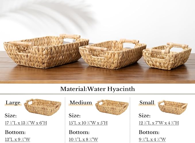 StorageWorks Hand-Woven Storage Baskets - Image 9