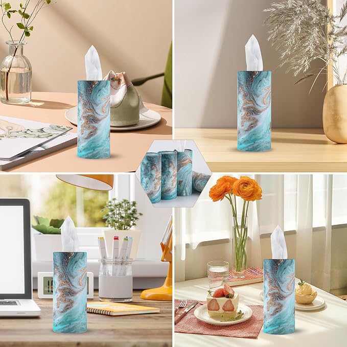 SINGARO Car Tissue Holder, 4 Pack Car Cup Holder Facial Tissues - Image 6