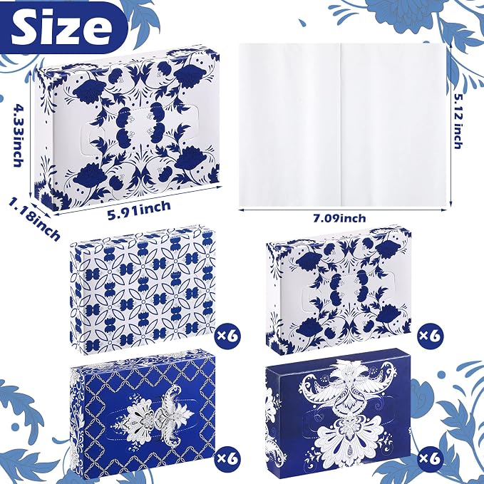 Yinder 24 Packs 960 Sheets Tissue Cube Car Facial Boxes Disposable Facial - Image 3