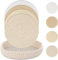 SHACOS 8 Inches Trivets for Hot Dishes, 4 Pieces Cotton Trivets Mats for Kitchen by SHACOS