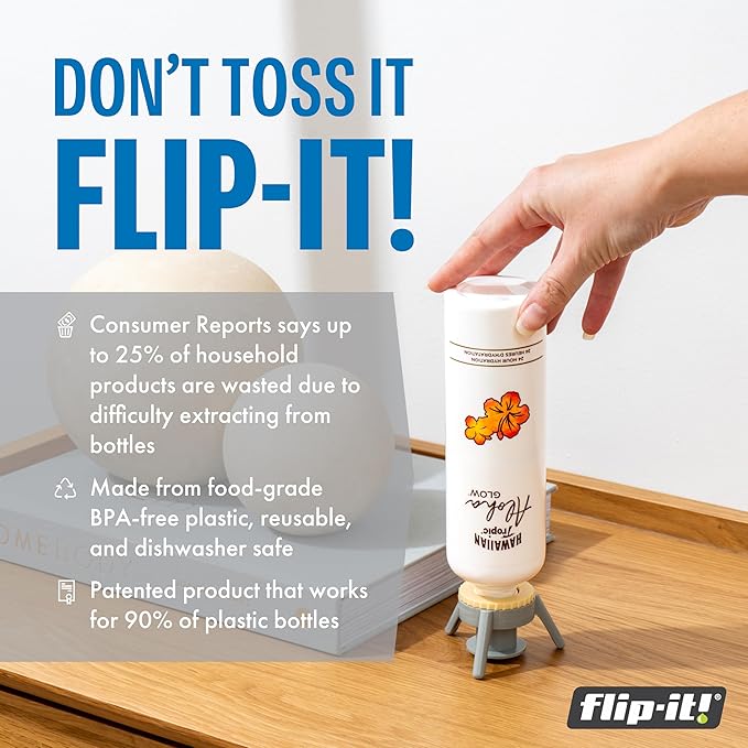 Flip-It! 2-Pack Premium Bottle Emptying Kit – No more wasted product - Image 2