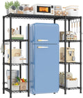 REIBII Mini Fridge Stand, Small Refrigerator Storage Shelves, 4 Tier by REIBII
