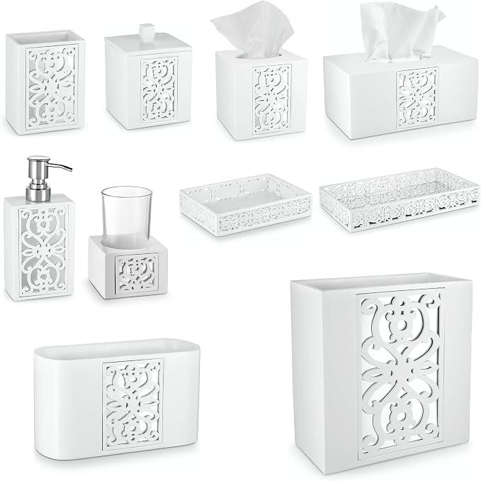 Creative Scents Mirror Janette White Qtip Holder - Image 7