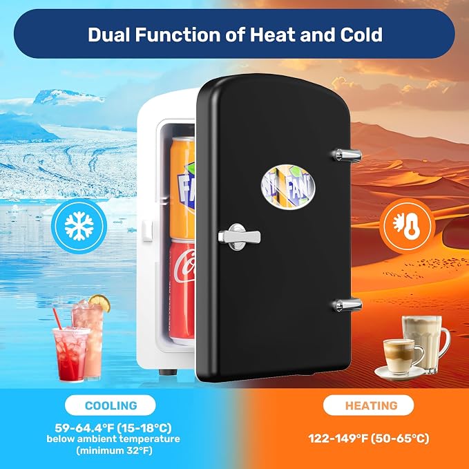 YSSOA 4L/6 Can Portable Mini Fridge - Image 3