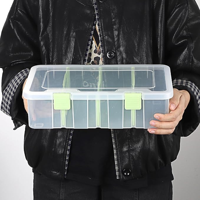 BTSKY Clear Plastic Dividing Storage Box - Image 9