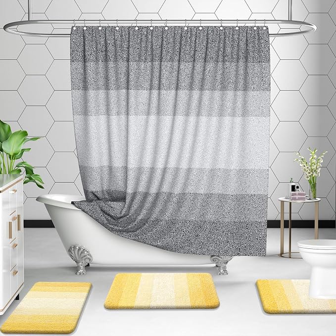 OLANLY Bathroom Rugs Sets 3 Piece, Soft Absorbent Microfiber Bath Mats and - Image 7