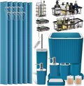 Bathroom Set - 28PC Gorgeous Teal Bathroom Set by BetterbathroomwithXLHOME