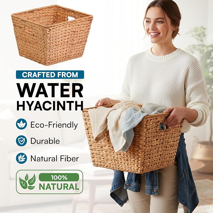 Honey-Can-Do Water Hyacinth Storage Baskets - Image 3
