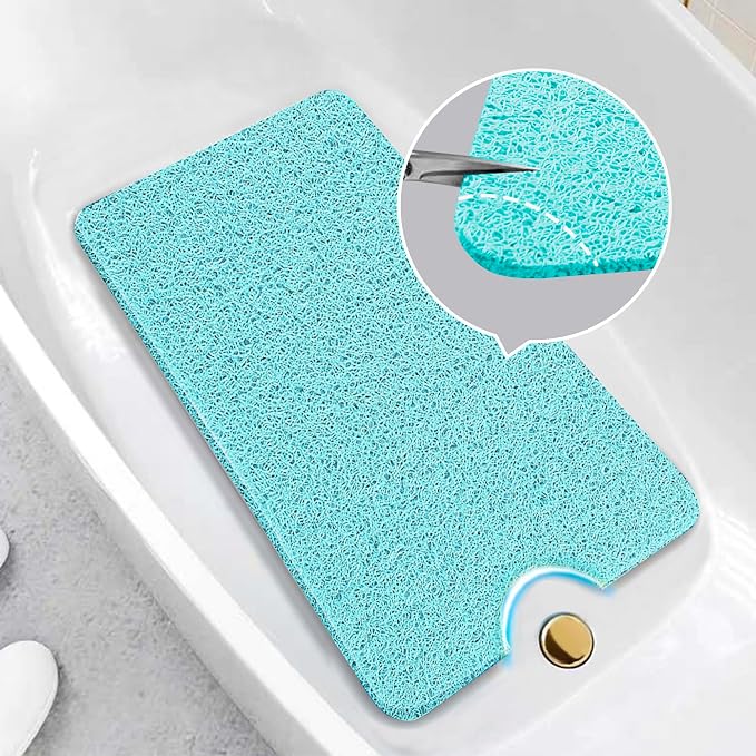 Asvin Soft Textured Bath, Tub Mat, 35x16 Inch, Phthalate Free, Non Slip Comfort - Image 6