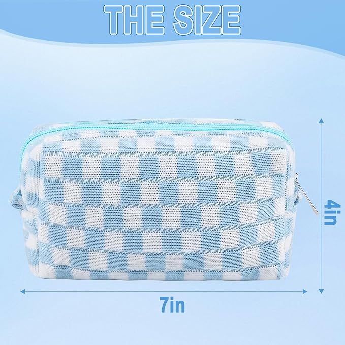 ZLFSRQ 6Pcs Checkered Pencil Case Cute Pencil Pouch - Image 4