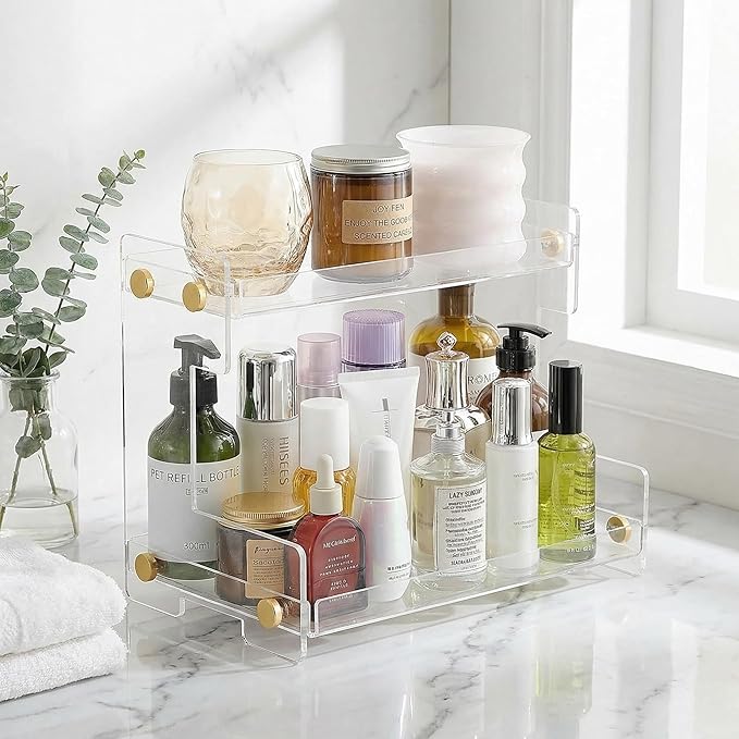 FFK Bathroom Organizer Countertop 2-Tier Storage：Bathroom Counter Organizer - Image 5