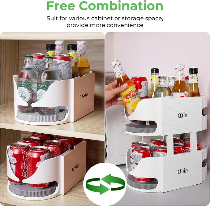 Lazy Susan for Refrigerator Turntable Organizer Combinable Lazy Susan for - Image 3