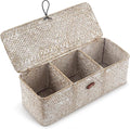 Seagrass Storage Basket for Bathroom by XIMISISE
