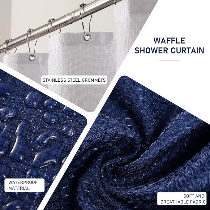 Navy Blue Bathroom Accessories Set - Image 5