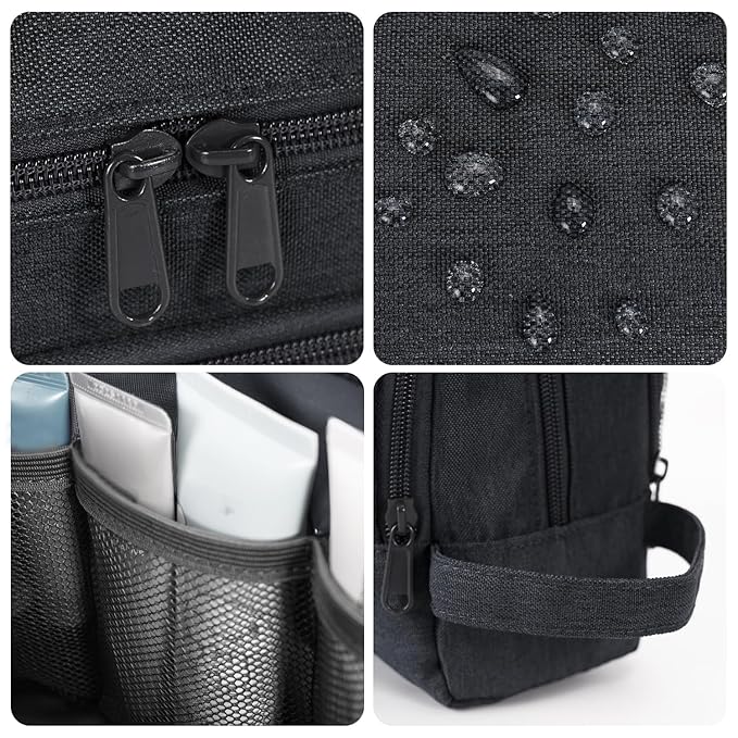Toiletry Bag for Men Hanging Dopp Kit Water Resistant Shaving Bag Small - Image 4