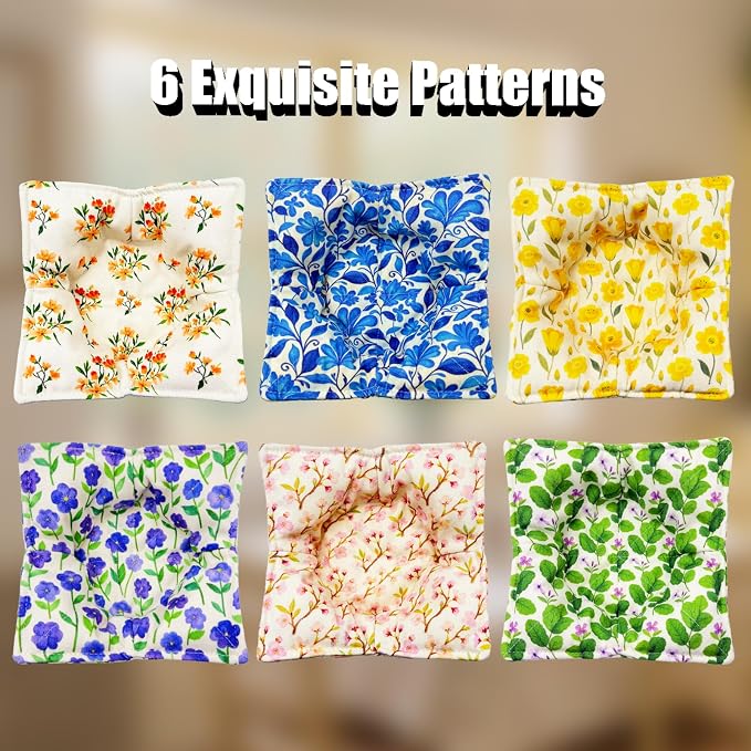 Cotton Microwavable Bowl Cozy ，Set of 6，Microwave-Safe Hot Bowl Holders - Image 2
