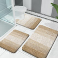 OLANLY Bathroom Rugs Sets 3 Piece, Soft Absorbent Microfiber Bath Mats and by OLANLY