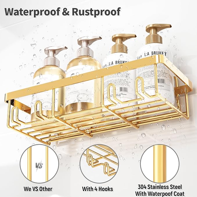 5 Pack Shower Caddy Organizer Rack Shelf - Image 4