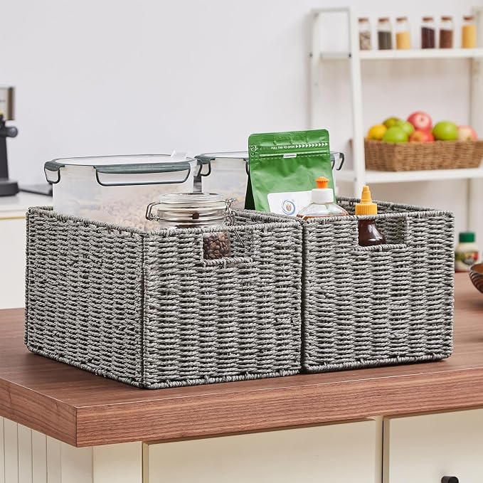 Vagusicc Wicker Storage Basket, Small Storage Baskets - Image 7
