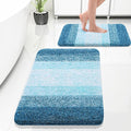 OLANLY Bathroom Rug Set 2 Piece, Soft Absorbent Microfiber Bath Rug Set by OLANLY