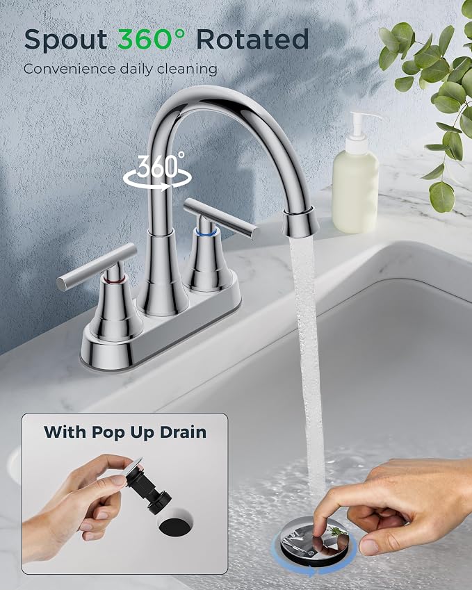 FORIOUS 4 Inch Bathroom Faucets - Image 5