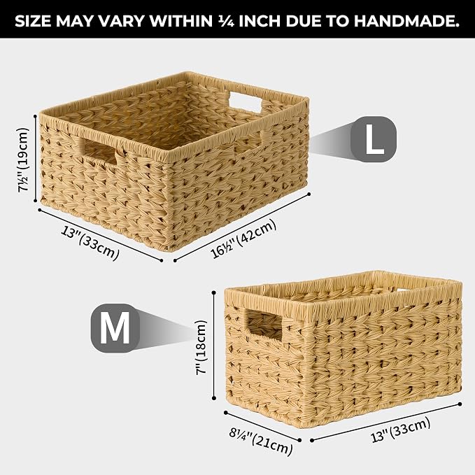 GRANNY SAYS Wicker Storage Baskets, Woven Baskets - Image 4