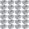 Sterilite 24 Pack Plastic Storage Bin Organization Containers, Small Baskets by Sterilite