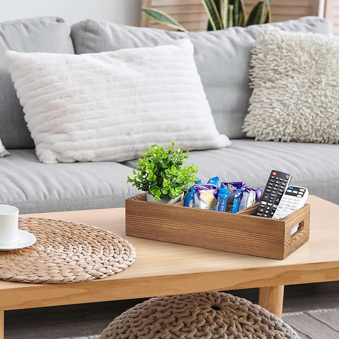 14 Inch Wood Bathroom Basket - Image 5