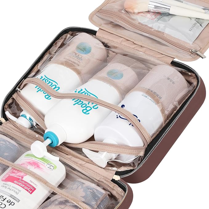 NISHEL Travel Toiletry Bag for women, Portable Hanging Organizer for - Image 7