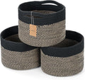 Small Rope Baskets for Storage, Baskets for Gifts Empty, Cute Round Woven Basket by MaxuniTechLife
