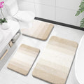 OLANLY Bathroom Rugs Sets 3 Piece, Soft Absorbent Microfiber Bath Mats and by OLANLY