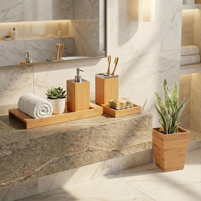 5-Piece Bathroom Decor Set - Image 6