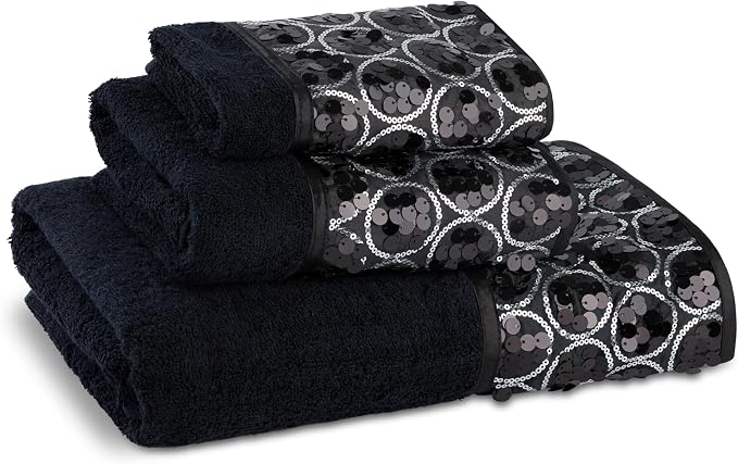 Zahari Home Sinatra Modern Bathroom Towel Set 3 Piece Towel Bath Towel - Image 2
