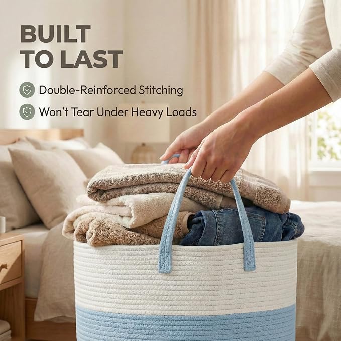 115L Extra Large Blanket Basket - Image 6