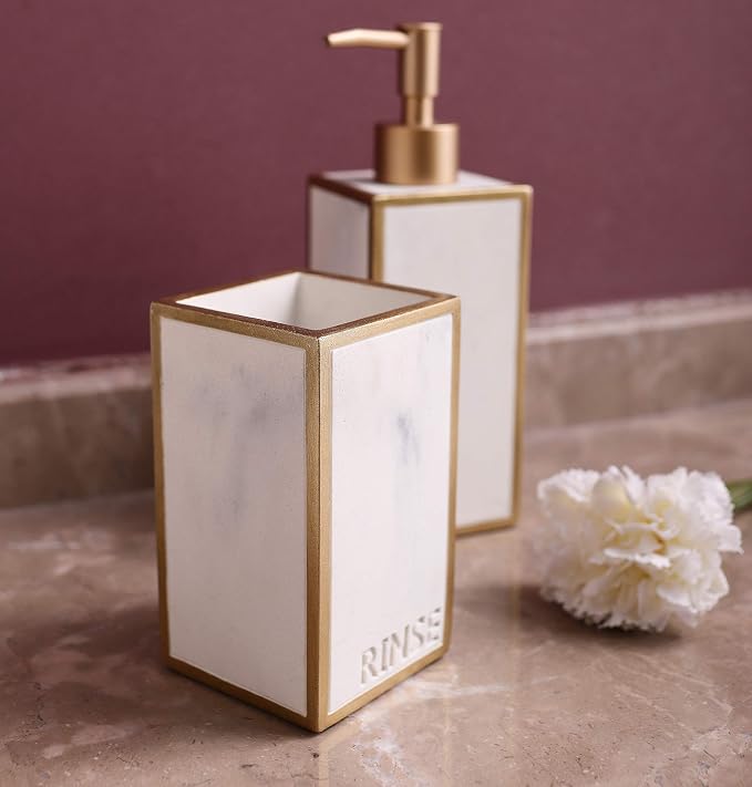 Hymmah Bathroom Accessories Set, Toothbrush Holder, Farmhouse Bathroom Decor - Image 5