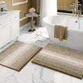 BSICPRO Bathroom Rugs and Mats Sets, 2 Piece Thick Absorbent Chenille Non Slip by BSICPRO