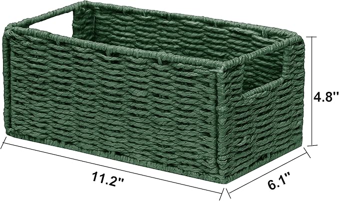 Vagusicc Wicker Storage Basket, Small Storage Baskets - Image 8