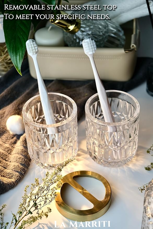 Glass Bathroom Accessories Set, Soap Dispenser, Toothbrush Holder Set, Soap Dish - Image 6