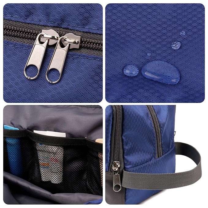 Toiletry Bag for Men Hanging Dopp Kit Water Resistant Shaving Bag Small - Image 5