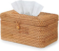 Rattan Rectangular Tissue Box Cover, 10.8" x 6.7" x 5.5", Decorative Woven by YANGQIHOME