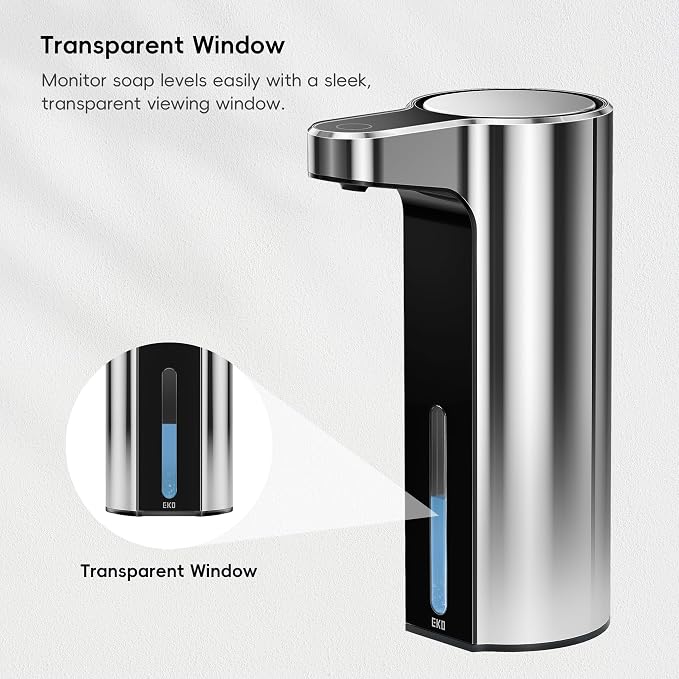 EKO Aroma 9 fl oz Automatic Liquid Soap Dispenser, Rechargeable & - Image 3