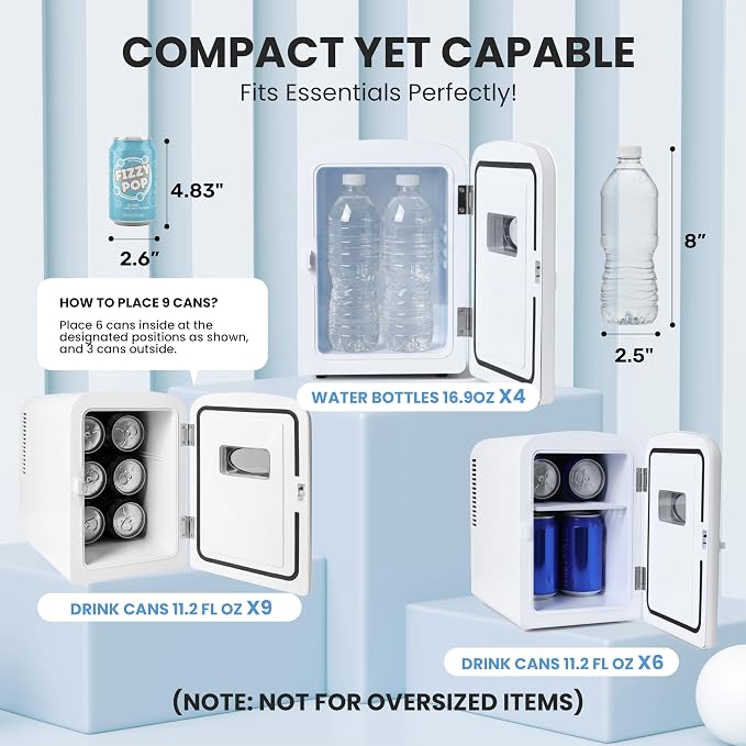 Simple Deluxe 9 Can 6L Mini Fridge - Image 9