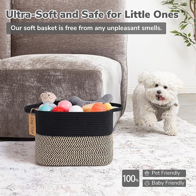 Goodpick Woven Storage Basket for Shelves, Small Wicker Baskets for Shoes - Image 6